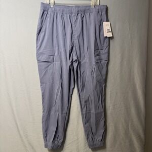 Spyder Men's Cargo Jogger Pants Size L Peb Gray Elastic Waist Outdoor Gorpcore